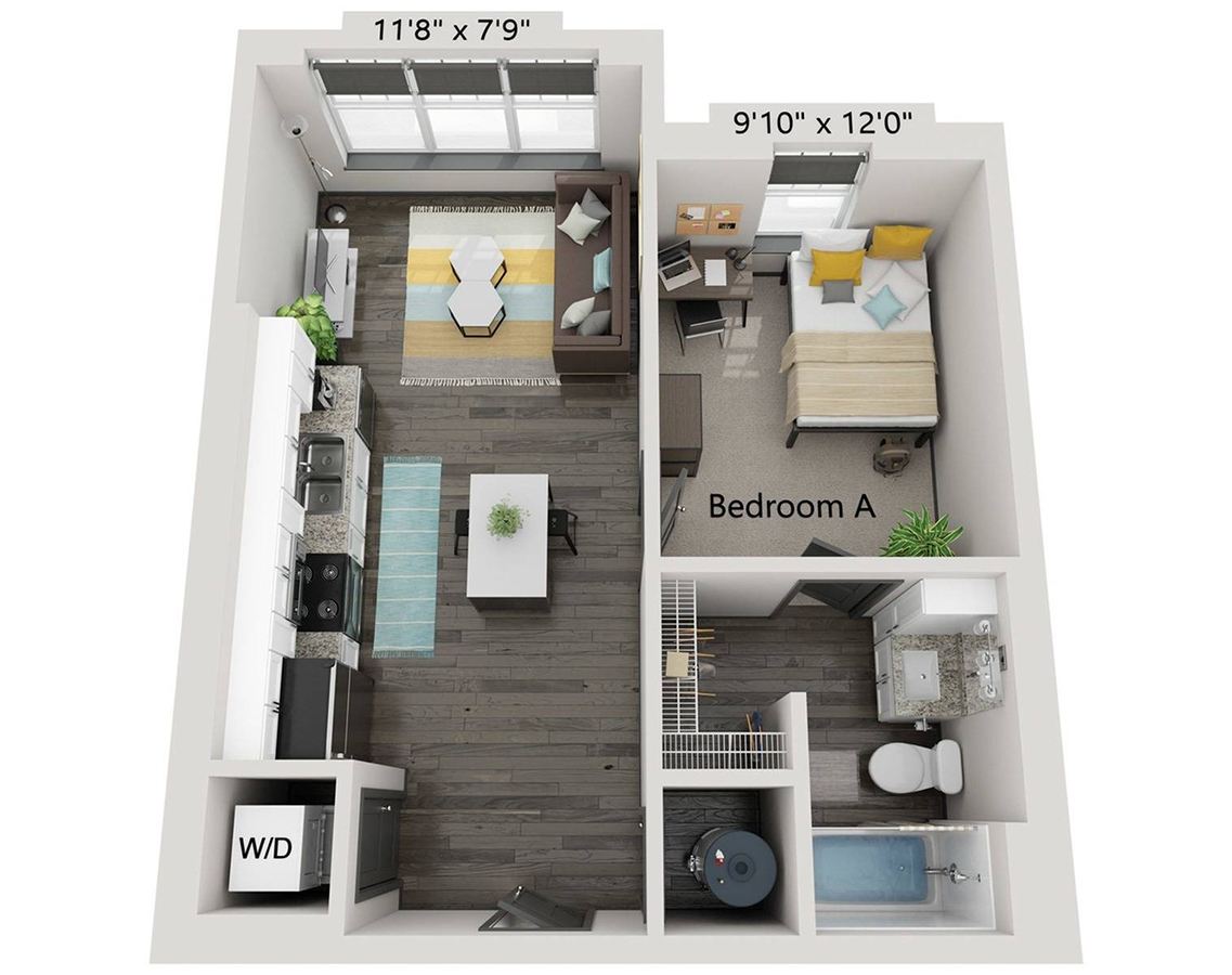 The One A2 Flat Floor Plan